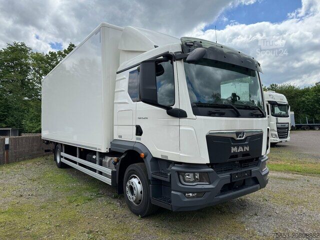 Autocamion cu caroserie tip cutie MAN TGM 15290 Fernhaus-Koffer LDBW - sofort