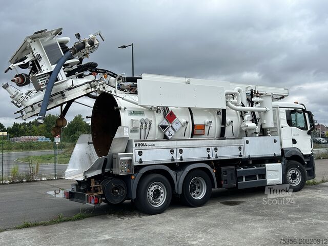 Vakuuminė cisterna sunkvežimis MAN TGS 26.470 6X2 ADR mit Ausschubkolben