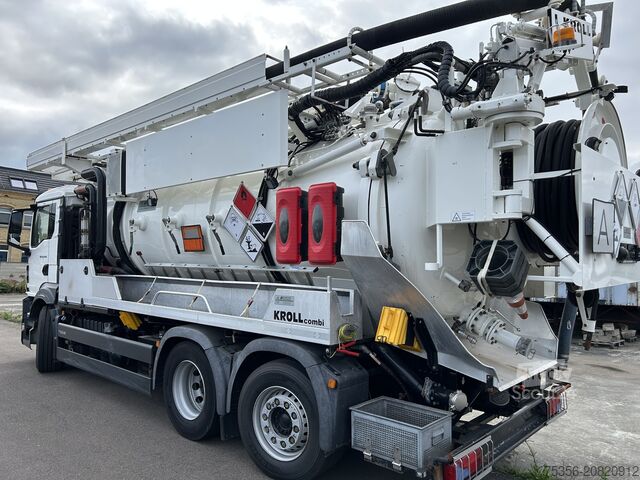 Vakuuminė cisterna sunkvežimis MAN TGS 26.470 6X2 ADR mit Ausschubkolben