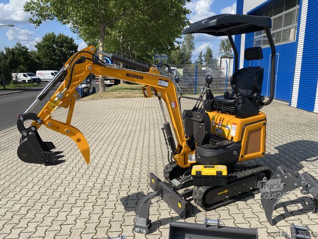 Minirypadlo s malým balením příslušenství Berger Kraus BK1300JSR mit Kubota Motor + Schwenkarm