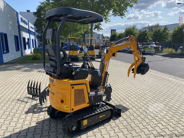 Minirypadlo s malým balením příslušenství Berger Kraus BK1300JSR mit Kubota Motor + Schwenkarm