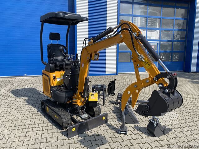 Minirypadlo s malým balením příslušenství Berger Kraus BK1300JSR mit Kubota Motor + Schwenkarm