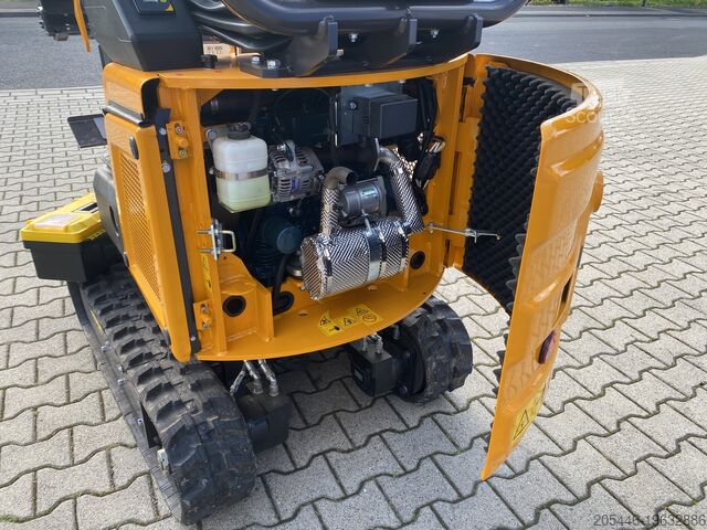 Minirypadlo s lopatou Berger Kraus BK1300JSR mit Kubota Motor + Schwenkarm
