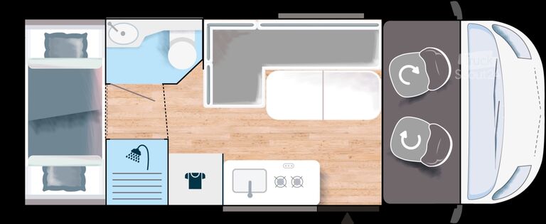 Félintegrált lakóautó Chausson 777