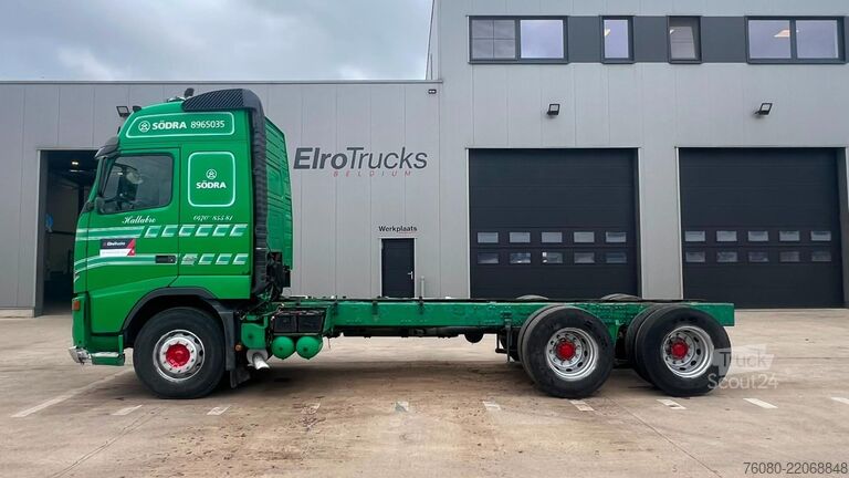Podvozok s kabínou Volvo FH 520 (6X4 / LONG CHASSIS / FRONT STEEL)