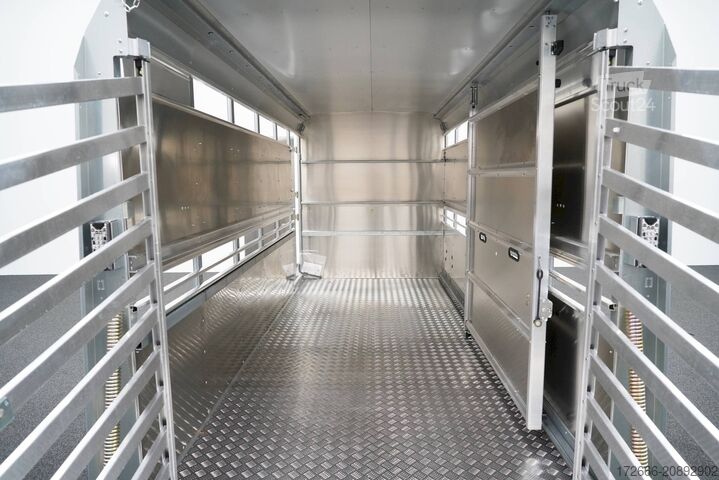 állatszállító pótkocsi Ifor Williams TA5 HD | 12x6 | RAMPE-/TÜR-KOMBI 372X156X183CM VIEHANHÄNGER | 2X LÜFTUNG