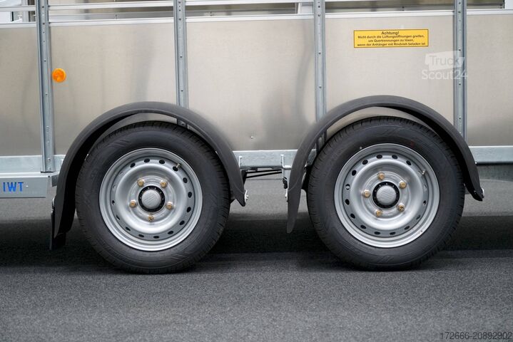 állatszállító pótkocsi Ifor Williams TA5 HD | 12x6 | RAMPE-/TÜR-KOMBI 372X156X183CM VIEHANHÄNGER | 2X LÜFTUNG