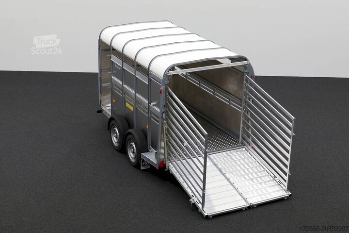állatszállító pótkocsi Ifor Williams TA510 | 10x6 | RAMPE-/TÜR-KOMBI 311X178X183CM VIEHANHÄNGER | 2X LÜFTUNG