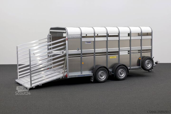 állatszállító pótkocsi Ifor Williams TA510 | 14x6 | RAMPE-/TÜR-KOMBI 434X178X183CM VIEHANHÄNGER | 2X LÜFTUNG