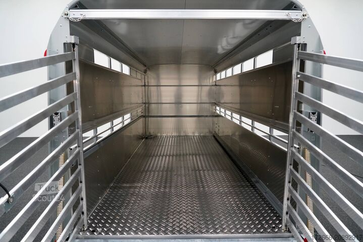 állatszállító pótkocsi Ifor Williams TA510 | 14x6 | RAMPE-/TÜR-KOMBI 434X178X183CM VIEHANHÄNGER | 2X LÜFTUNG