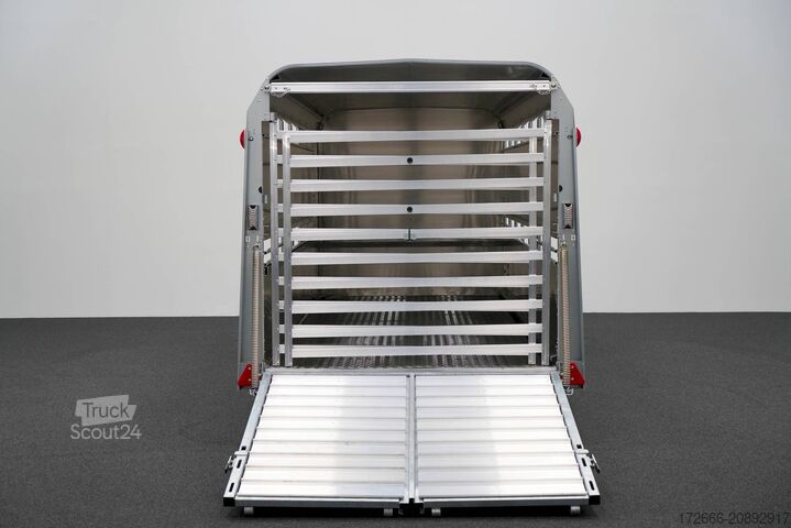 állatszállító pótkocsi Ifor Williams TA510 | 14x6 | RAMPE-/TÜR-KOMBI 434X178X183CM VIEHANHÄNGER | 2X LÜFTUNG