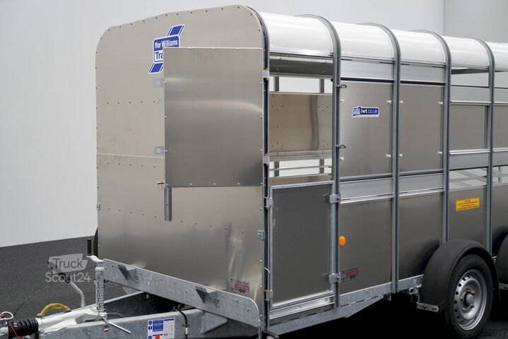 állatszállító pótkocsi Ifor Williams TA510 | 14x6 | RAMPE-/TÜR-KOMBI 434X178X183CM VIEHANHÄNGER | 2X LÜFTUNG