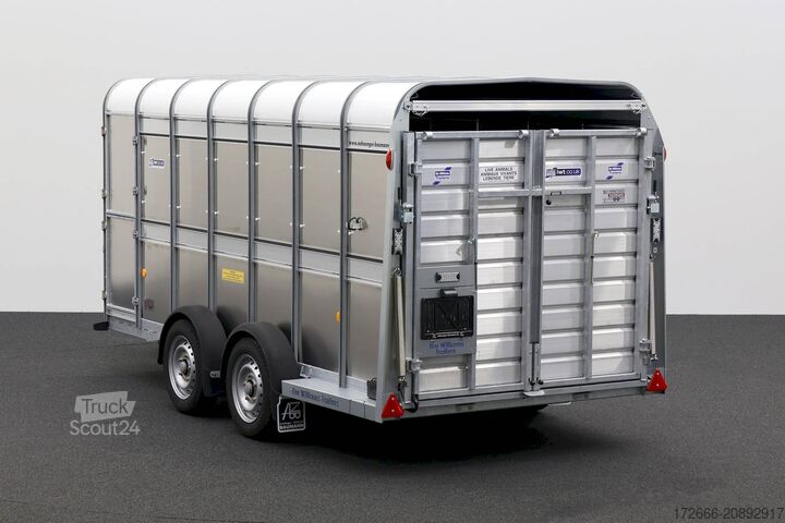 állatszállító pótkocsi Ifor Williams TA510 | 14x6 | RAMPE-/TÜR-KOMBI 434X178X183CM VIEHANHÄNGER | 2X LÜFTUNG