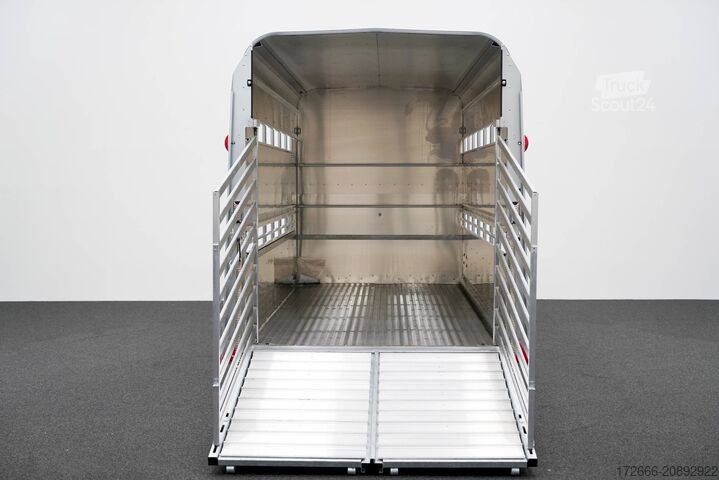 állatszállító pótkocsi Ifor Williams TA510 | 14x7 | RAMPE-/TÜR-KOMBI 434X178X214CM VIEHANHÄNGER | 2X LÜFTUNG