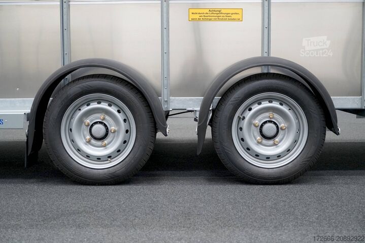 állatszállító pótkocsi Ifor Williams TA510 | 14x7 | RAMPE-/TÜR-KOMBI 434X178X214CM VIEHANHÄNGER | 2X LÜFTUNG