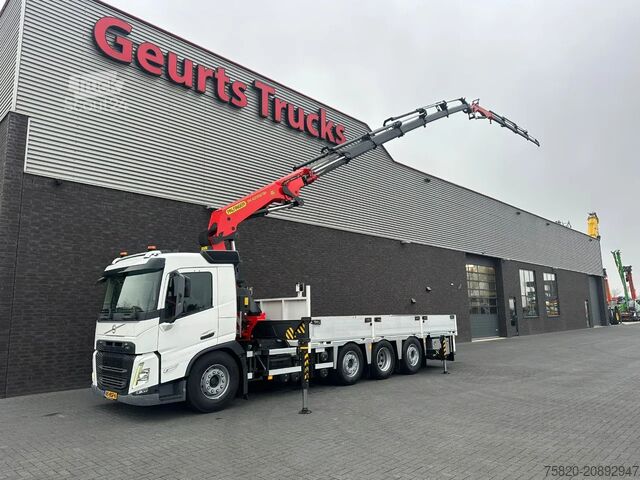 Autokrāna kravas automašīna Volvo FM 480 8X2 + PALFINGER PK 42002 + JIB OJ 080 C ...