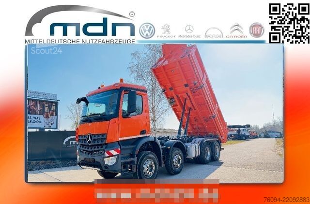 Camion ribaltabile trilaterale MERCEDES-BENZ Arocs 4142 8x4 MEILLER Kipper Bordmatik