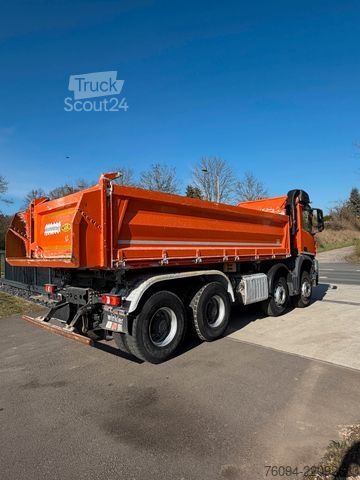 Camion ribaltabile trilaterale MERCEDES-BENZ Arocs 4142 8x4 MEILLER Kipper Bordmatik