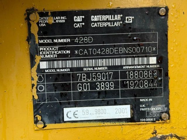 Koparko-ładowarka CATERPILLAR 428 D 4X4 Backhoe Loader