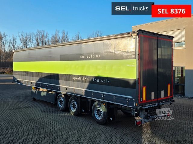 Åben sættevogn med presenning SCHMITZ CARGOBULL SCS 24/L - 13.62 EB / Lift / EDSCHA/Stapleraufn.