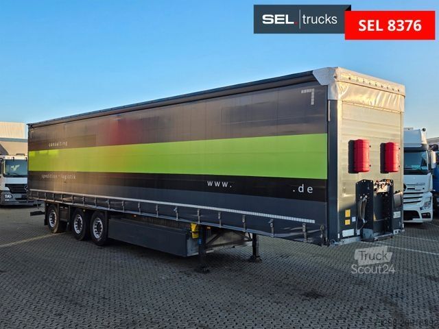 Åben sættevogn med presenning SCHMITZ CARGOBULL SCS 24/L - 13.62 EB / Lift / EDSCHA/Stapleraufn.