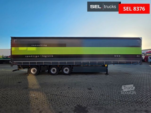 Åben sættevogn med presenning SCHMITZ CARGOBULL SCS 24/L - 13.62 EB / Lift / EDSCHA/Stapleraufn.