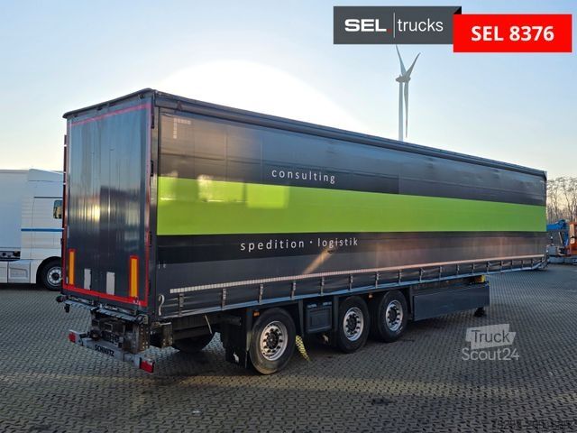 Åben sættevogn med presenning SCHMITZ CARGOBULL SCS 24/L - 13.62 EB / Lift / EDSCHA/Stapleraufn.