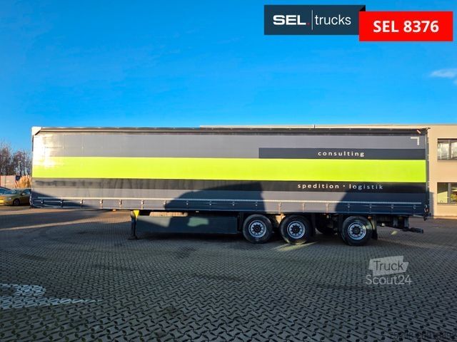 Åben sættevogn med presenning SCHMITZ CARGOBULL SCS 24/L - 13.62 EB / Lift / EDSCHA/Stapleraufn.