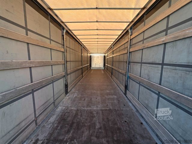 Åben sættevogn med presenning SCHMITZ CARGOBULL SCS 24/L - 13.62 EB / Lift / EDSCHA/Stapleraufn.