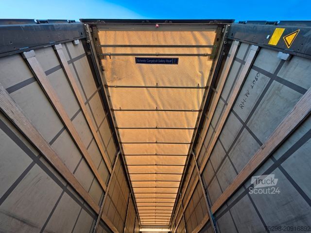 Åben sættevogn med presenning SCHMITZ CARGOBULL SCS 24/L - 13.62 EB / Lift / EDSCHA/Stapleraufn.