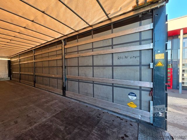 Åben sættevogn med presenning SCHMITZ CARGOBULL SCS 24/L - 13.62 EB / Lift / EDSCHA/Stapleraufn.