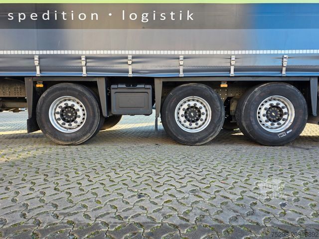 Åben sættevogn med presenning SCHMITZ CARGOBULL SCS 24/L - 13.62 EB / Lift / EDSCHA/Stapleraufn.