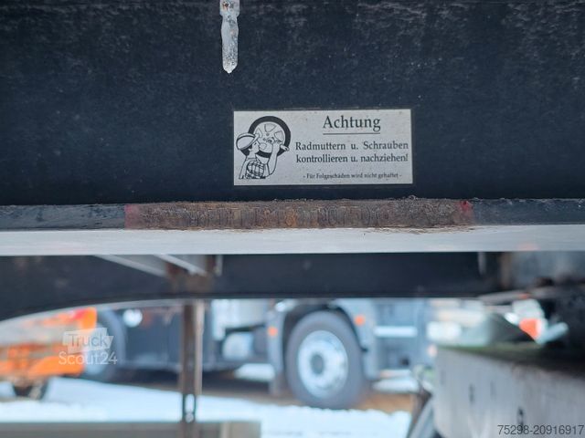 Anhänger mit offener Pritsche FLIEGL ZPS180 / Baustoff / Alu-Felgen / 40 mm