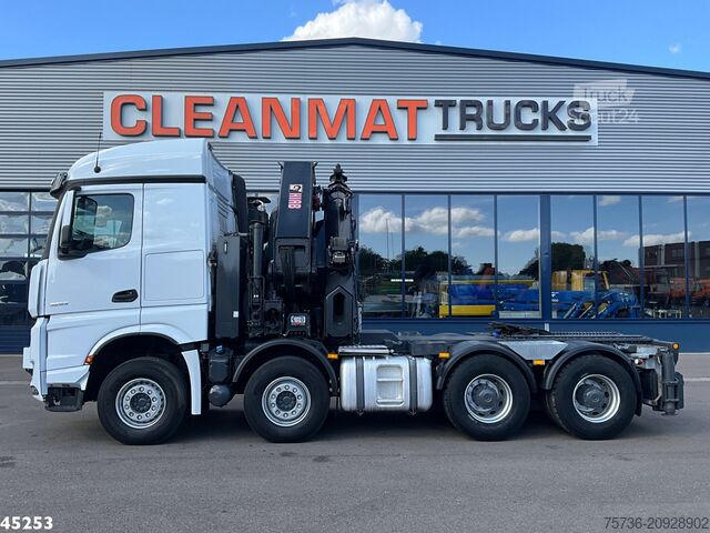 معيار SZM Mercedes-Benz Arocs 3253 8x4 Hiab 105 Tonmeter laadkraan