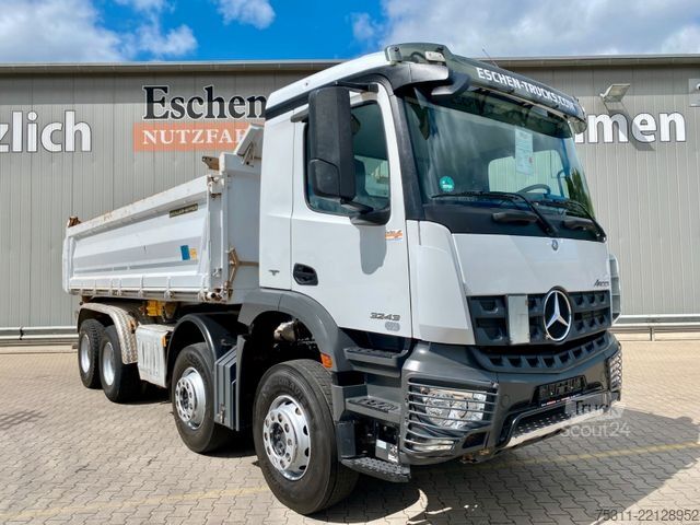 Tresidig tippbil MERCEDES-BENZ Arocs 3243K 8x4*Blatt*MEILLER*3SKipper*Bordmatik