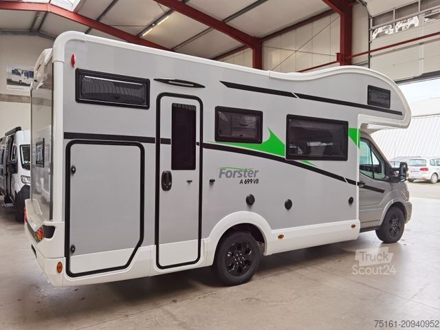 Alkovový obytný vůz FORSTER A 699 VB / Modell 2026 / 165PS / ETAGENBETTEN
