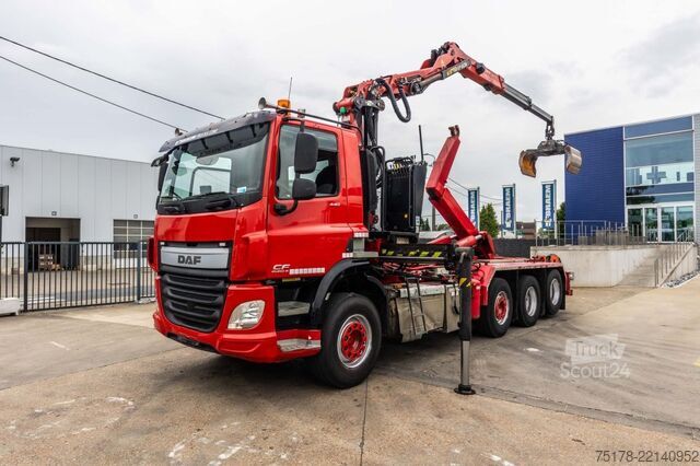 Система за рамо с кука DAF CF 440 FAK-8x2 + Palfinger Epsilon Q180 Z95TR