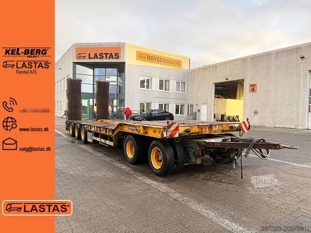 Remorca platformei Goldhofer Plant trailer / Baumaschinenanhänger / Maskinanhæn