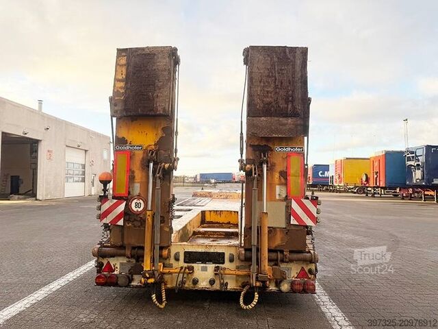Remorca platformei Goldhofer Plant trailer / Baumaschinenanhänger / Maskinanhæn