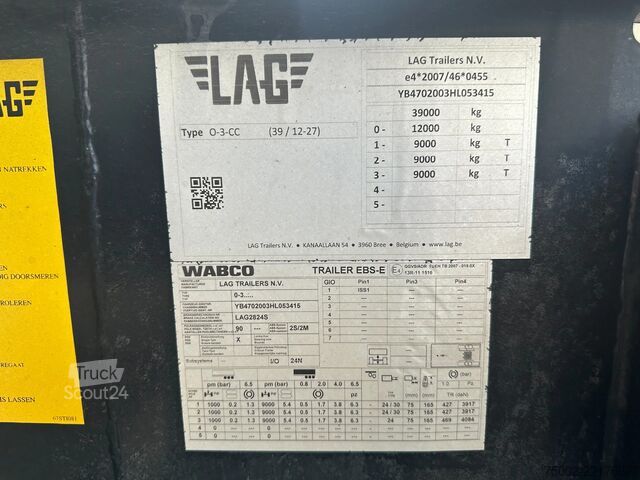 Konteyner taşımacılığı LAG N/A 20FT/30FT ADR Chassis / BPW DRUM / ADR (EXI...