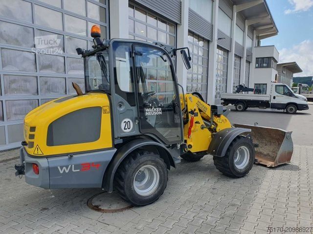 Hjullastare WACKER WL34 (RL40) / Schaufel + Gabel / nur 743h / 62PS