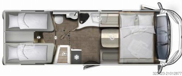 Camping-car intégral EURAMOBIL Integra Line IL 720 EF Solar/Dachklima/Mark/Navi