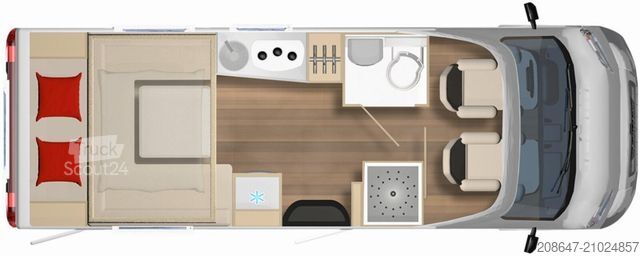 Camping-car semi-intégré BÜRSTNER Lyseo TD 644 G *Markise*Lithium*Solar*SAT/TV*