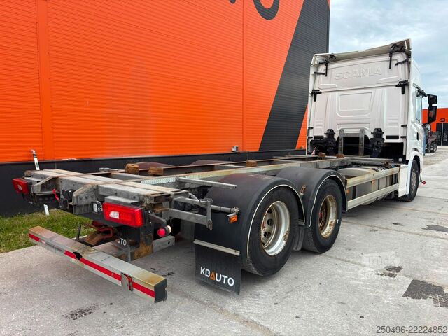 Transport av containrar Scania G 500 6x2 9 TON FRONT AXLE / RETARDER / DOUBLE ...