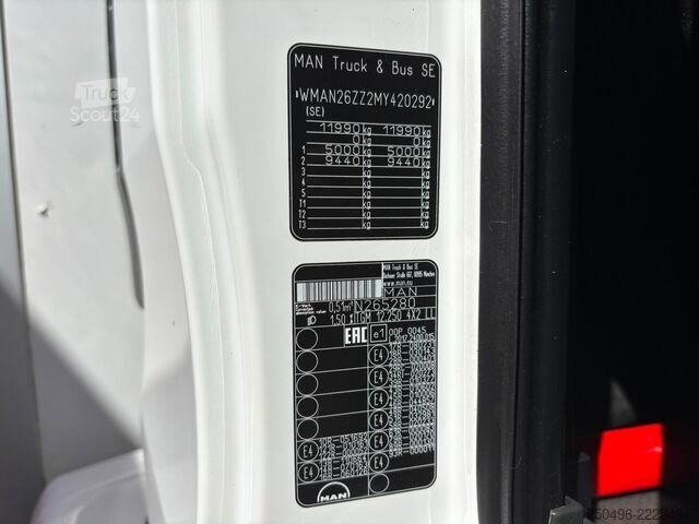 Korpus pudełka MAN TGM 12.250 4x2 BOX L=7499 mm / H=1851-2643 mm