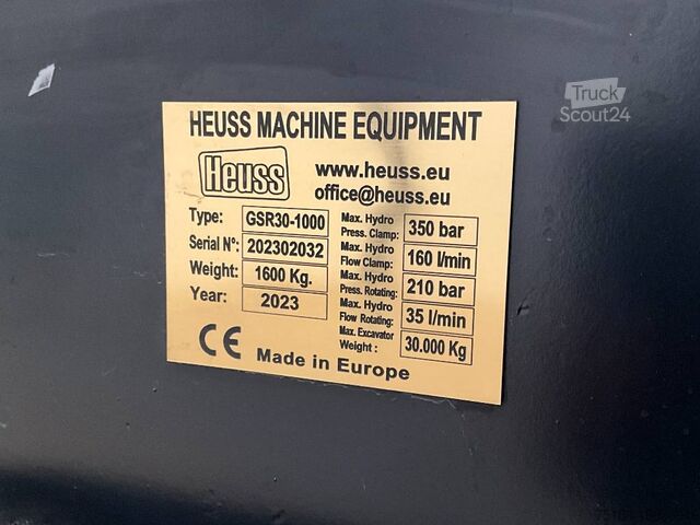 Greifer  Cazo - Heuss GSR 30-1000 unused