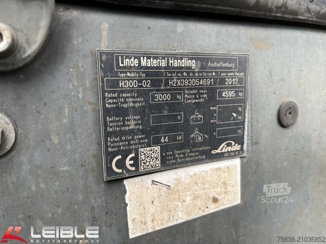 Chariot élévateur frontal LINDE H30D +02 EVO*Duplexmast*Klima*Radio*