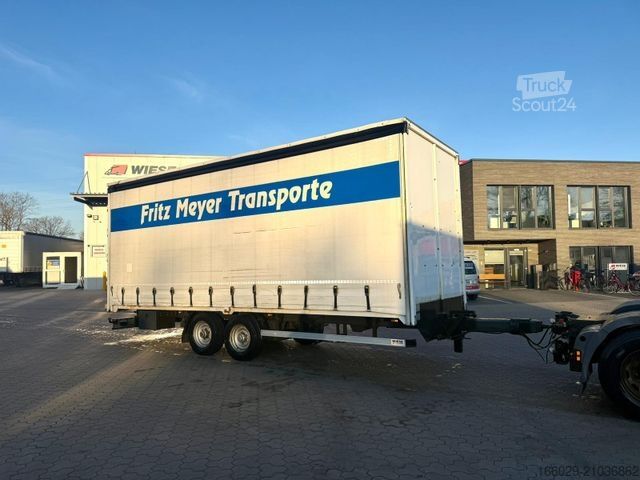 Åben trailer med presenning  Wiese 2-Achs Tandem Planen Anhänger