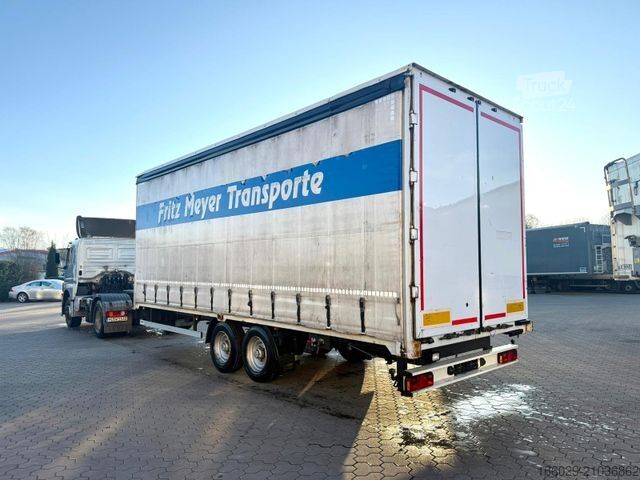 Åben trailer med presenning  Wiese 2-Achs Tandem Planen Anhänger