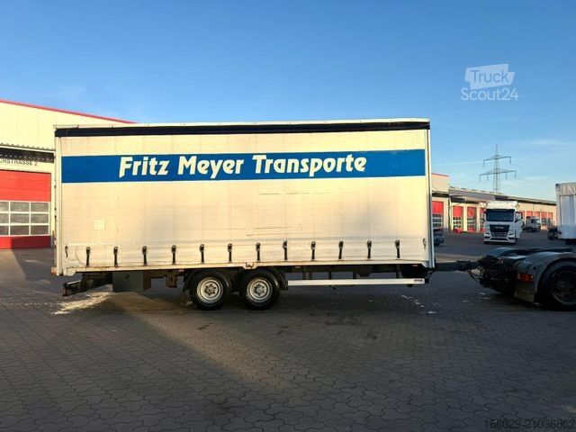 Åben trailer med presenning Wiese 2-Achs Tandem Planen Anhänger